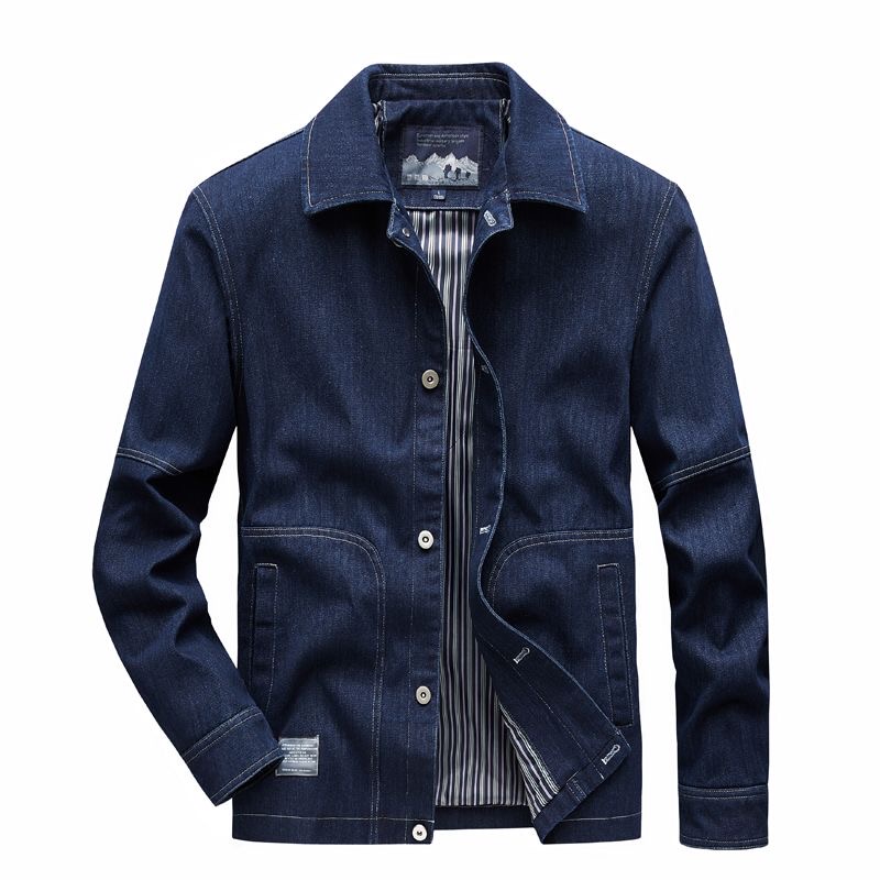 Autumn and Spring Fashion Tren - đánh giá và giá Mens Fashion Denim Jacket