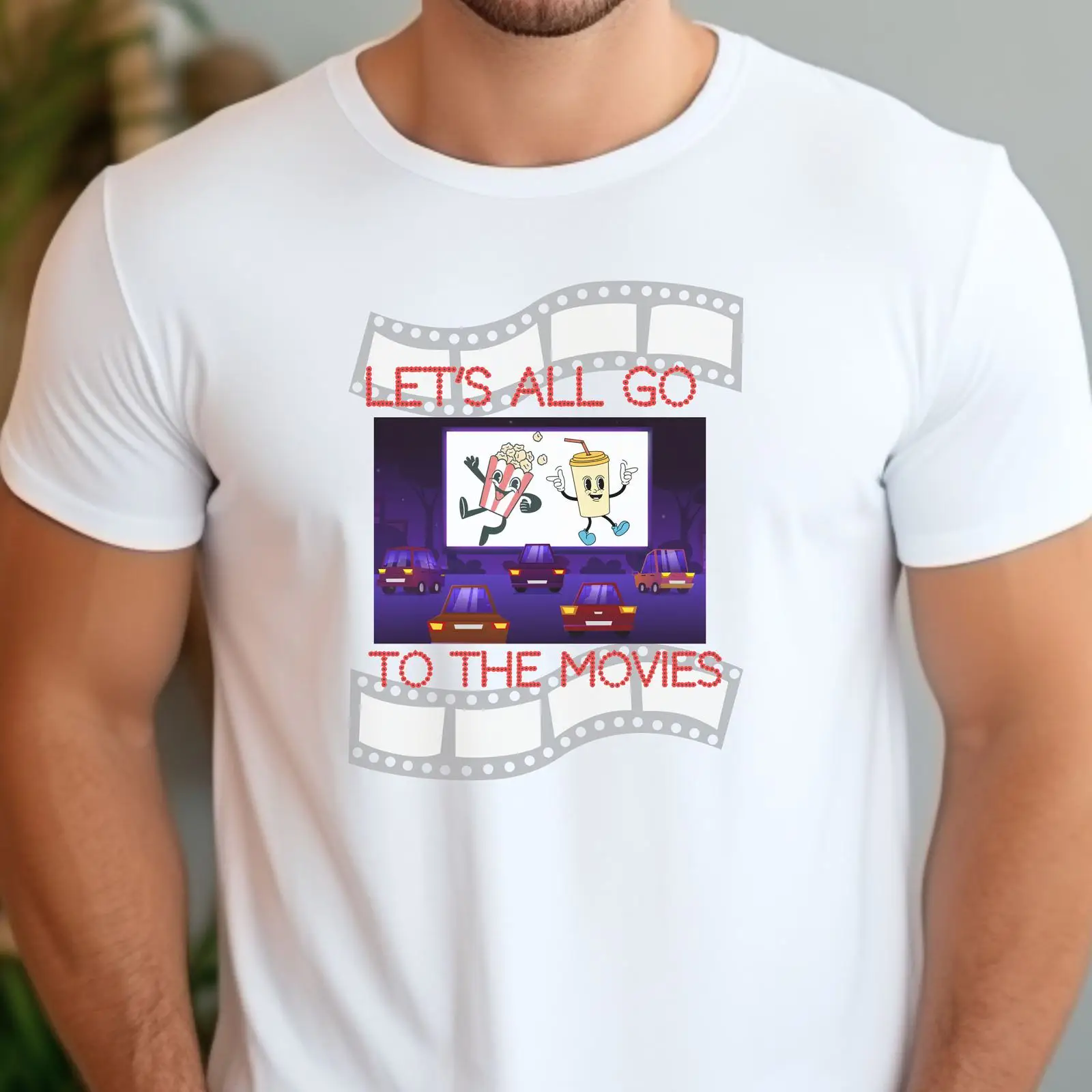 Retro Drive In Movie T Shirt V - đánh giá và giá Mens Fashion In The 50S