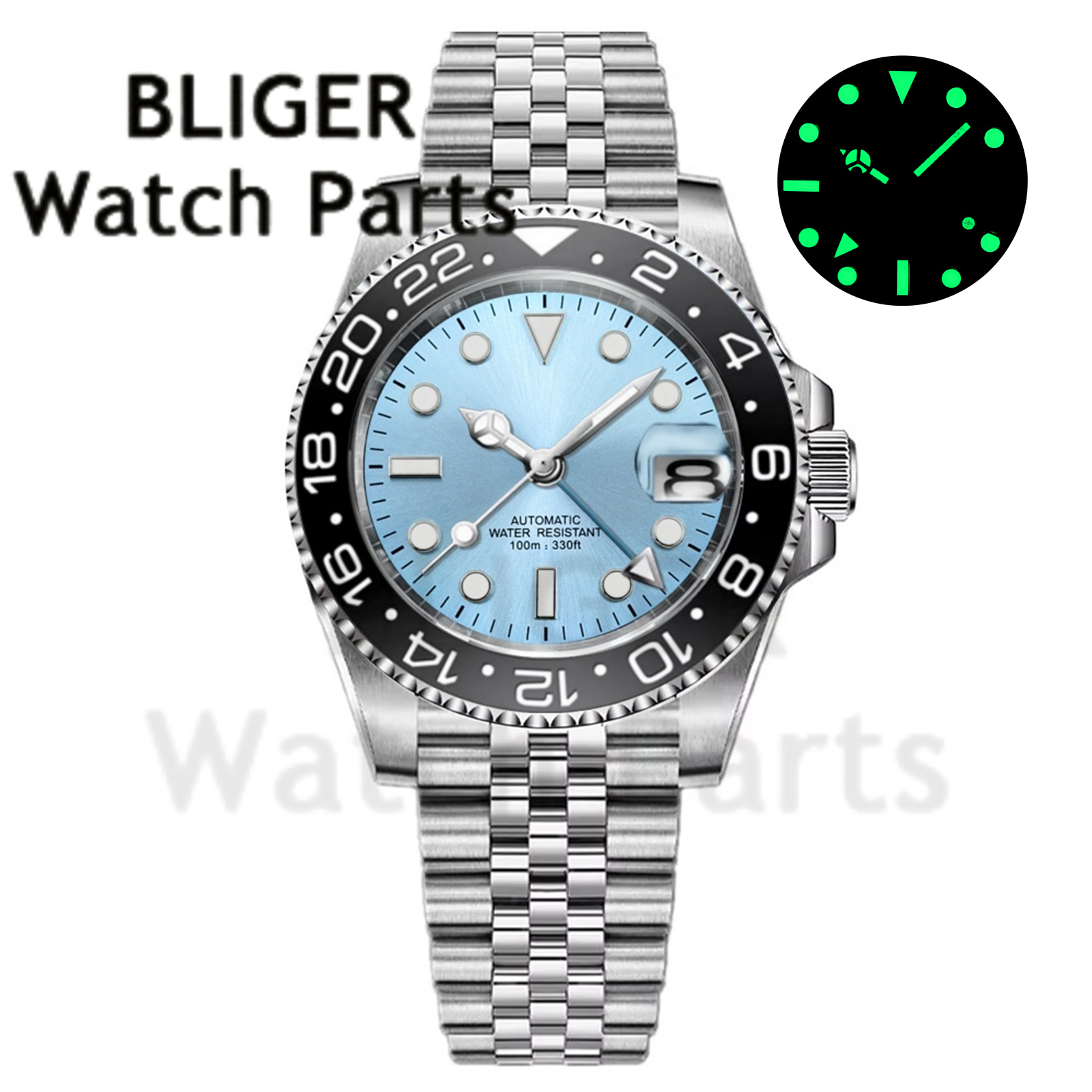 Custom Fashion GMT 40mm Men NH - đánh giá và giá Men'S Fashion Zone