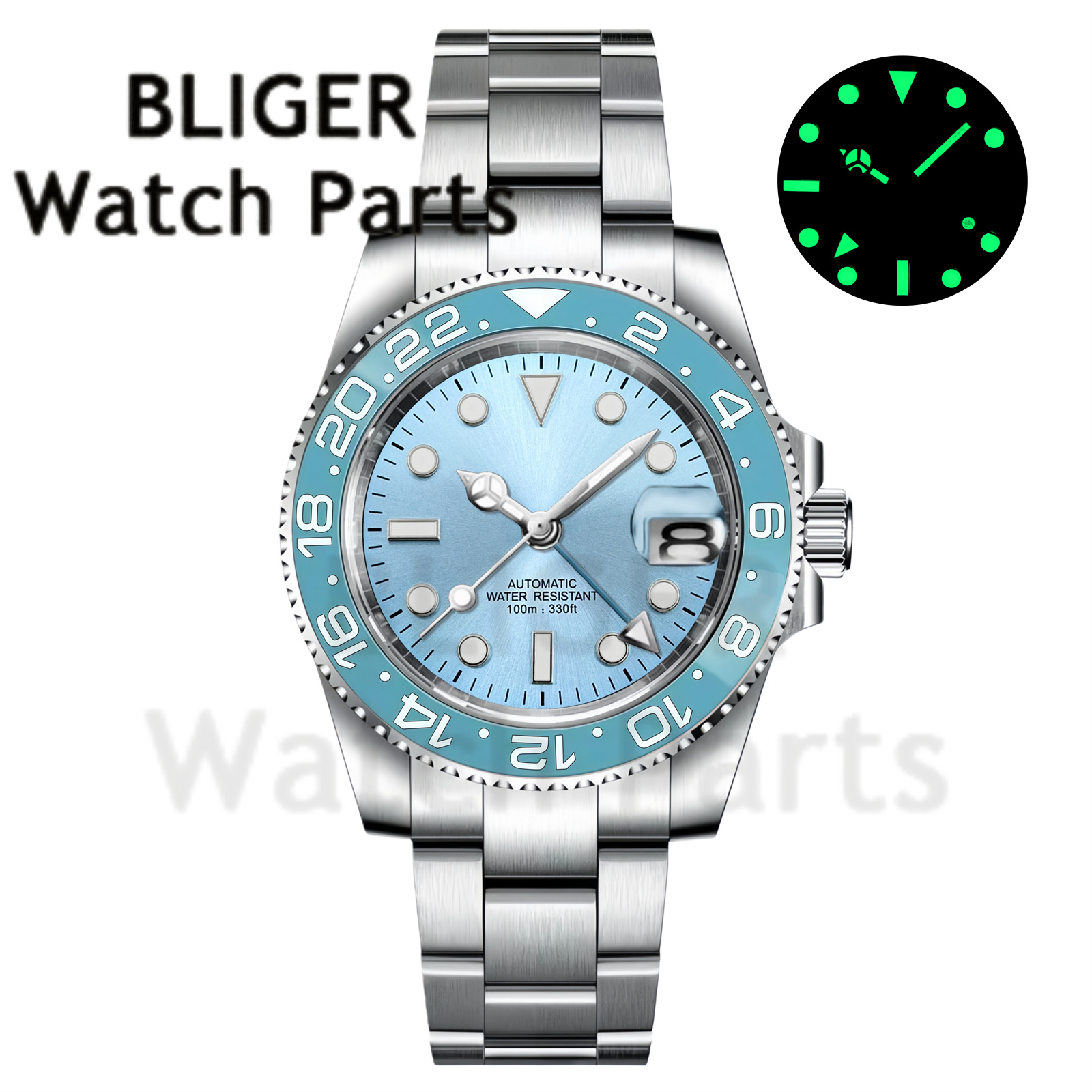 Custom Fashion GMT 40mm Men NH - đánh giá và giá Men'S Fashion Zone