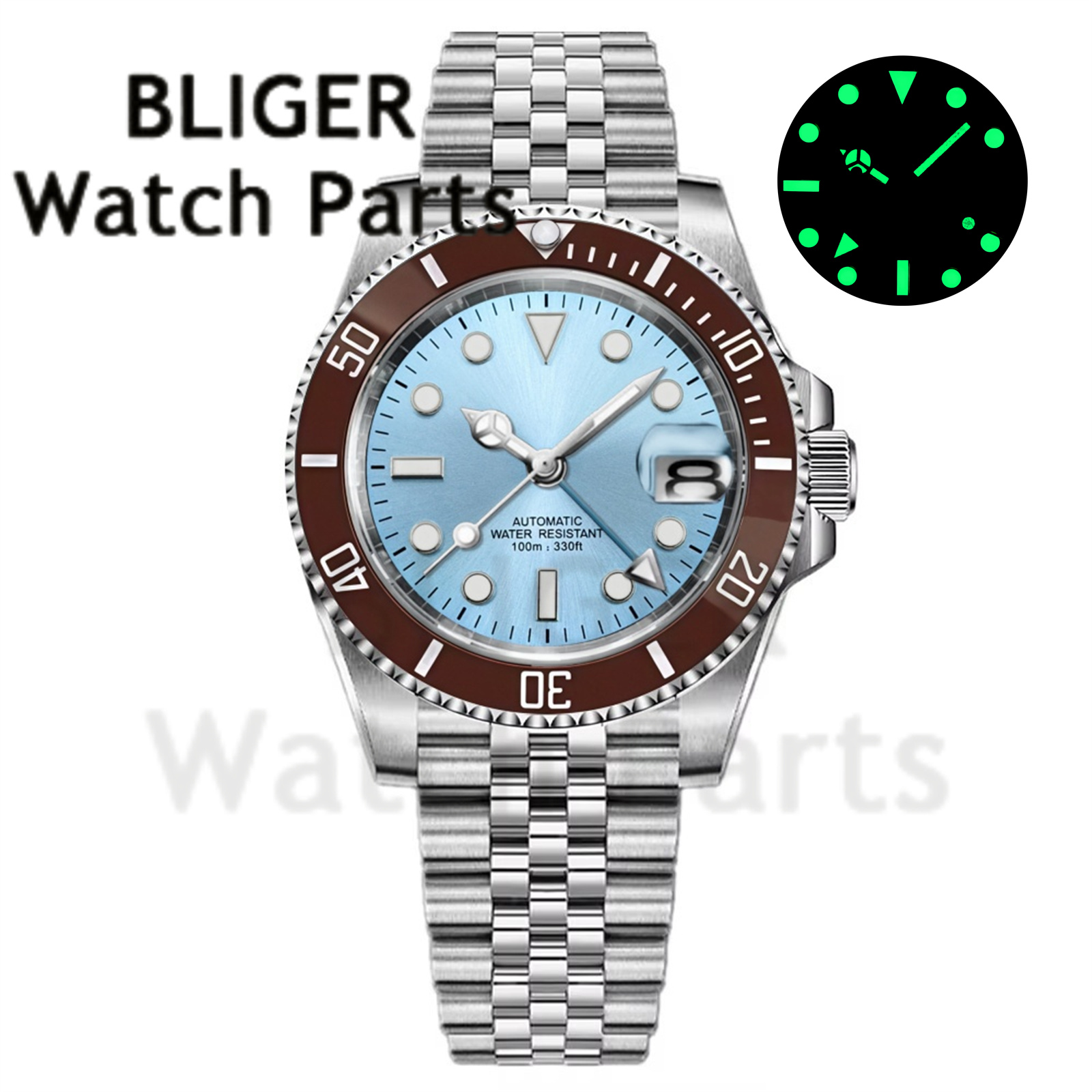 Custom Fashion GMT 40mm Men NH - đánh giá và giá Men'S Fashion Zone