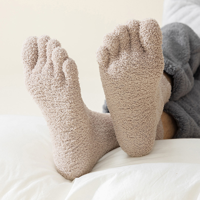 1/5 Pairs Mans Thermal Toe Soc - đánh giá và giá Socks Ankle Men